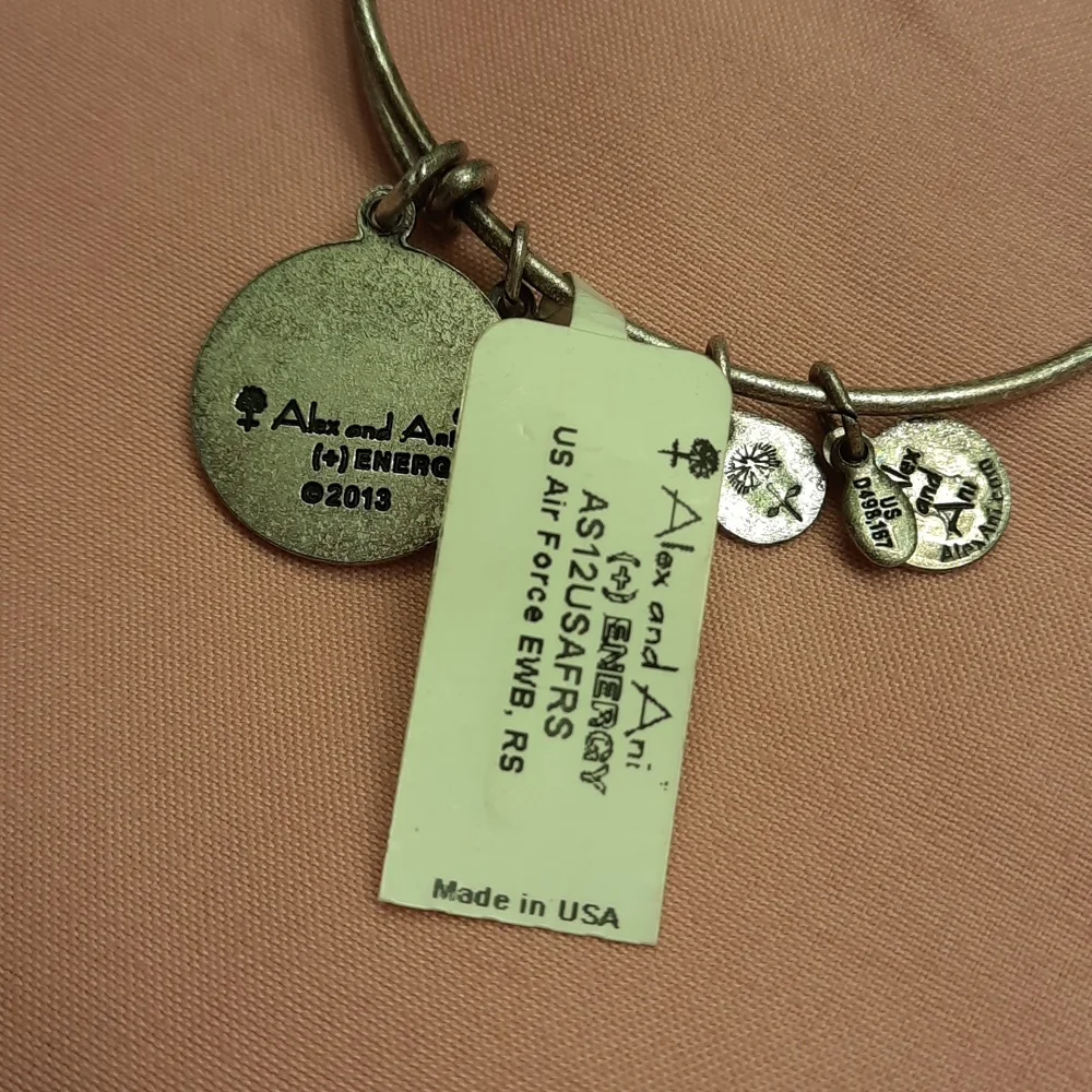 NWT, Bundle of 2 Alex and Ani Air U.S. Air Force Bracelet - Picture 9 of 12